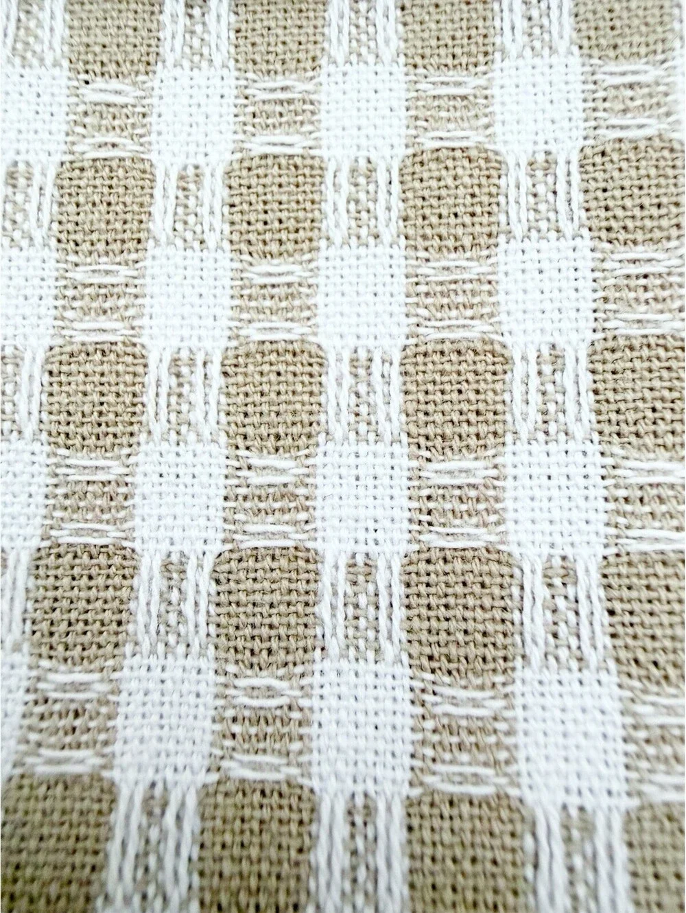 Farmhouse Kitchen Towels Set Beige White Cotton Dish Towels w Silicone Spoon New